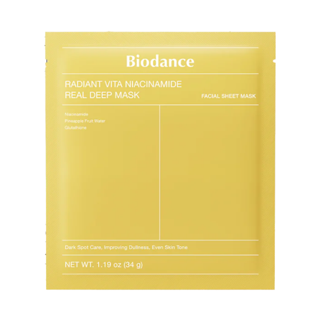 BIODANCE Radiant Vita Niacinamide Real Deep Mask (1pcs)