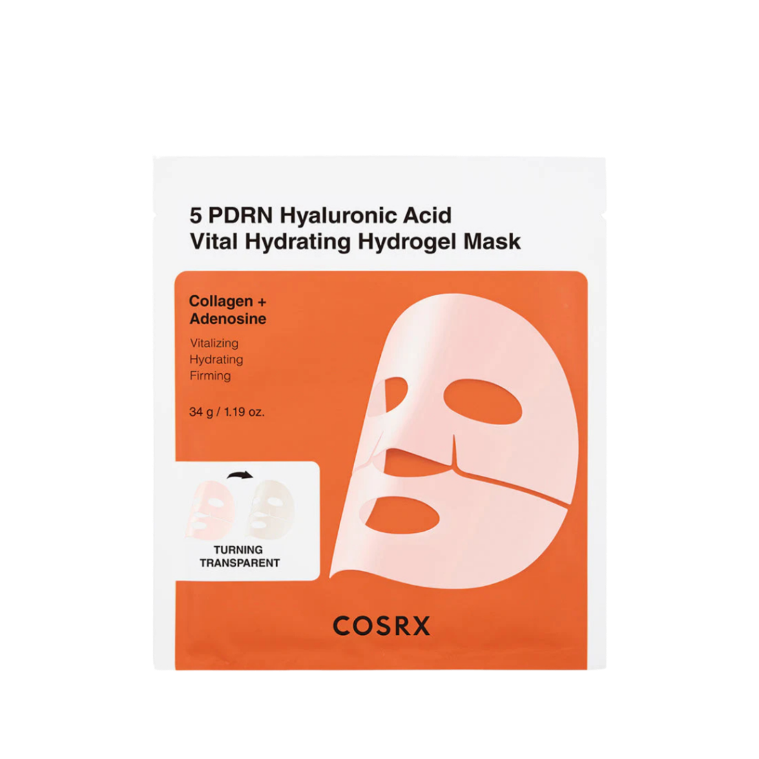 COSRX 5 PDRN Hyaluronic Acid Vital Hydrating Hydrogel Mask – 1Stk.