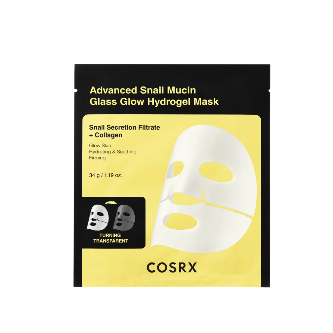 COSRX Advanced Snail Mucin Glass Glow Hydrogel Mask 1pcs