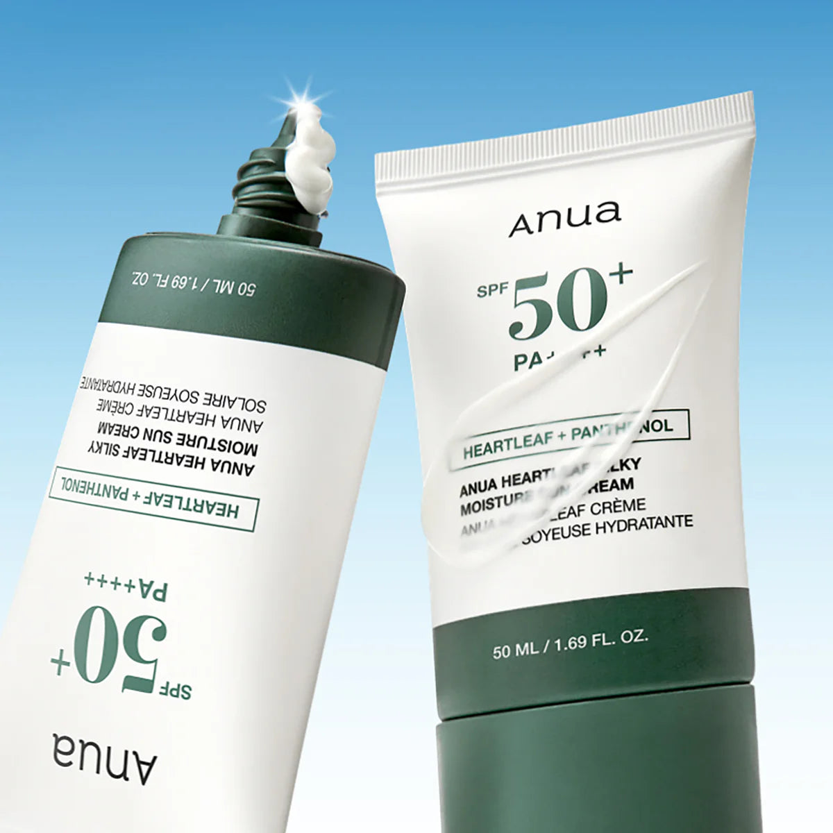 ANUA Heartleaf Silky Moisture Sunscreen SPF50+ PA++++ 50ml