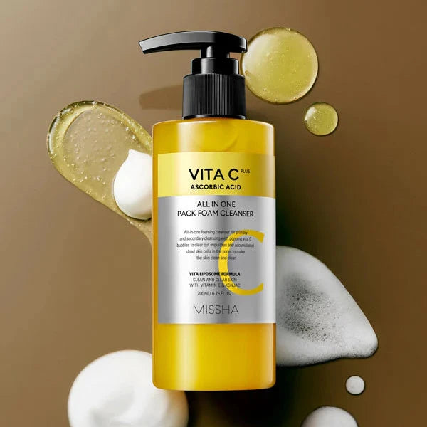 MISSHA Vita C Plus All in One Pack Foam Cleanser