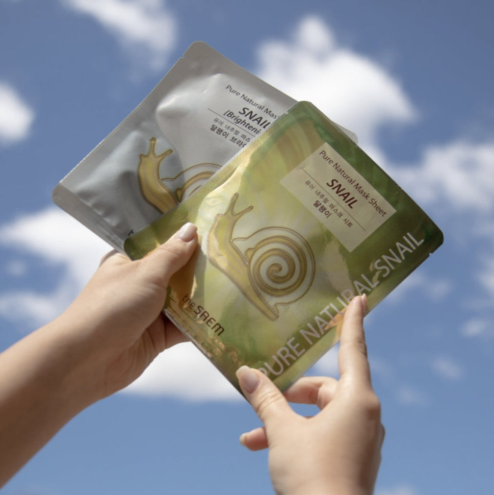 THE SAEM Pure Natural Snail Brightening Mask Sheet